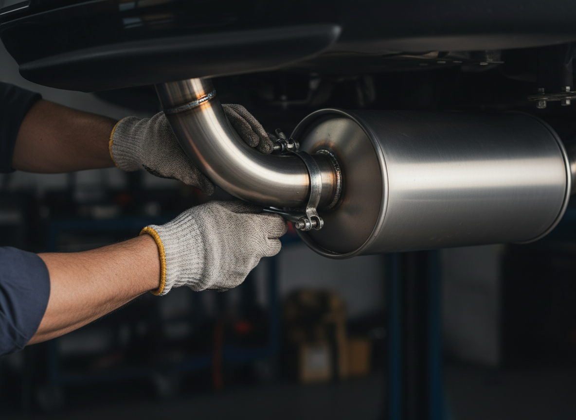 Performance exhaust work at M&A Unique Performance