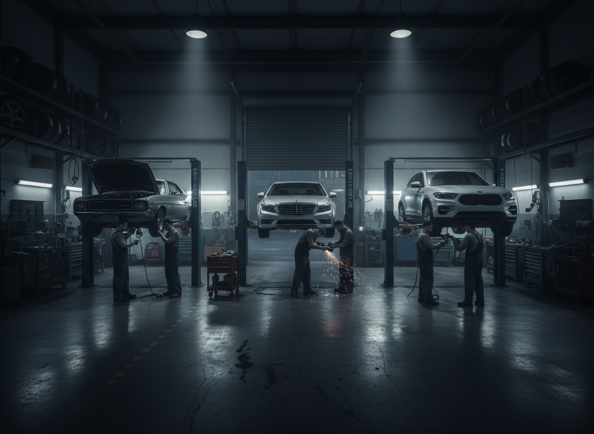 M&A Unique Performance auto shop floor